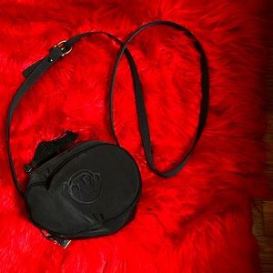 Small pill box bag in black